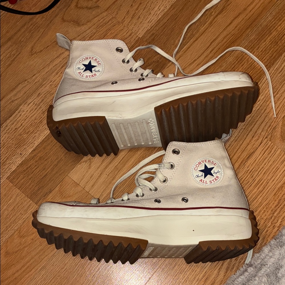 Converse Run Star Hike Hi Top Platform Canvas Sneakers